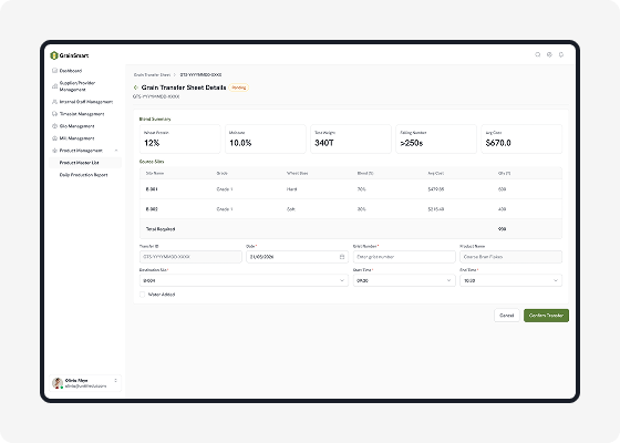 AI decision intelligence screen mockup